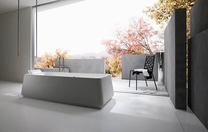 Simple Modern Bathroom Semi Outdor from Rexa