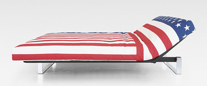Sofa Bed Design with American Flag Cover Inspirations