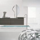 Top Design All White Modern Bathroom with Tub