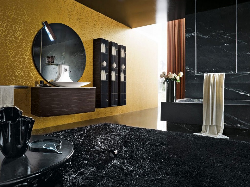 Top Design Luxurious and Modern Black Bathroom