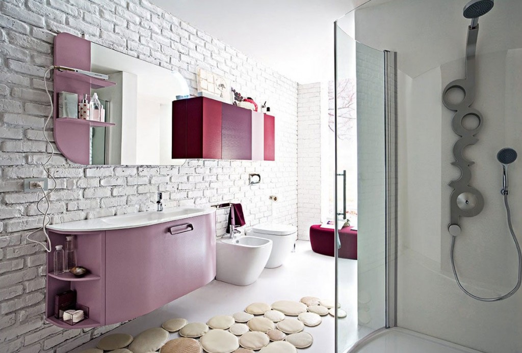 Top Design Modern Bathroom Accent Wall