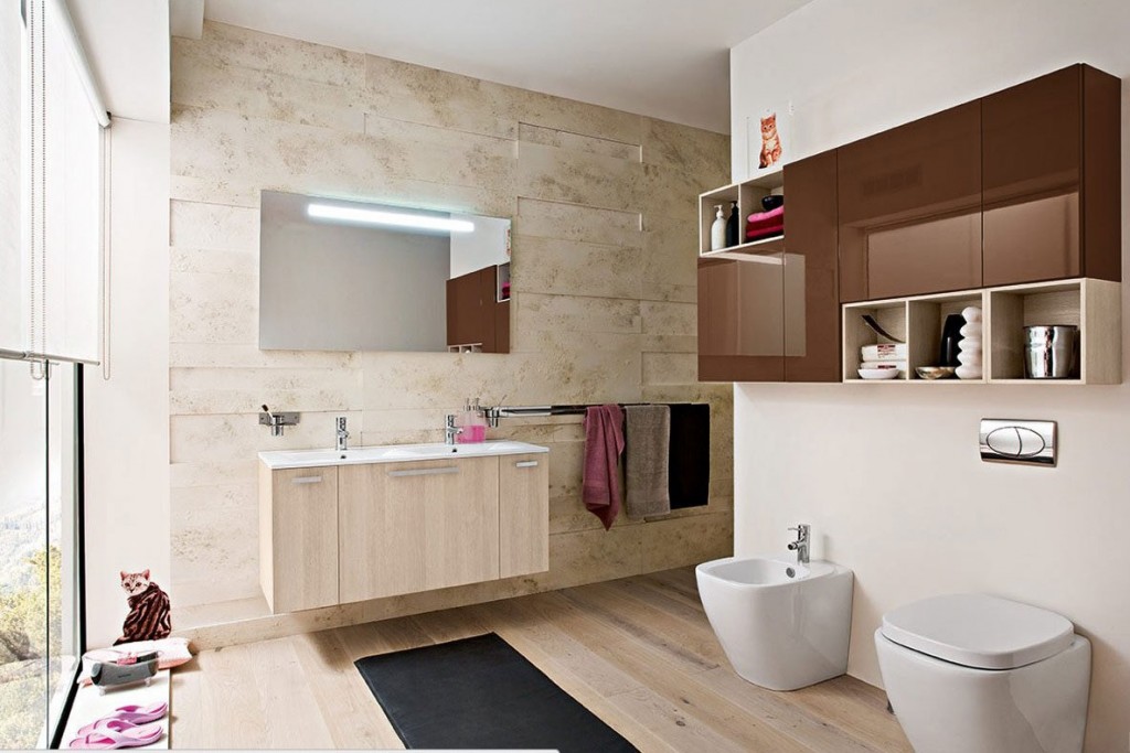 Top Design Modern Bathroom Shelf Designs