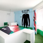 Amazing Hotel Room with Mural for Teen