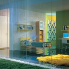 Awesome Glass Wall Childern Room Decoration