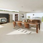Beautiful Home Interiors Modern Dining Set with Golf Course View