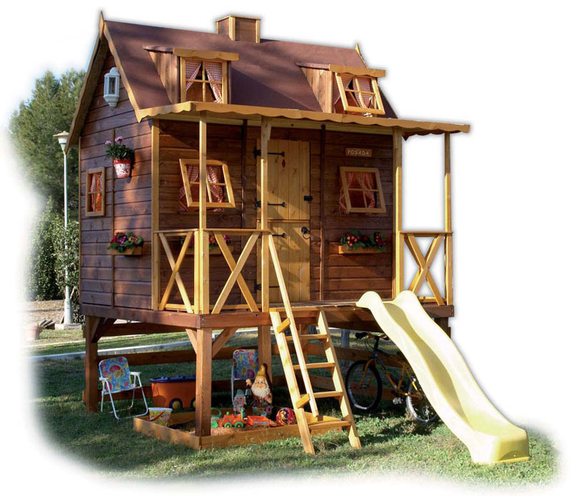 Classic Wood Outdor Playhouses
