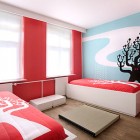 Colorful and Graphical Hotel Themed Room