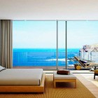 Cool Wooden Furniture Bedroom With Amazing Beach View