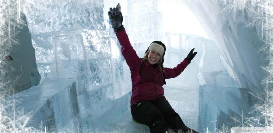 Ice Slide Hotel de Glace Canada