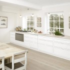 Large Kitchen with Candle Dining Room