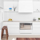 Minimalist White Kitchen Design With Scandinavian Touches