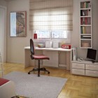 Minimalistic White and Wood Workspace Design