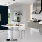 Modern Kitche Design With Blue Wall Decor