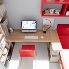 Modern Red and White Teen Room Design 2011