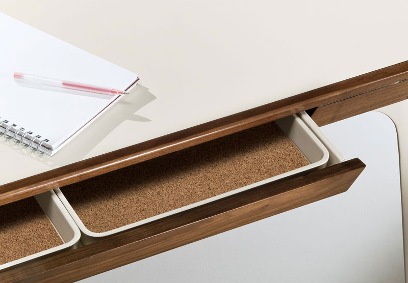 Modern Work Desk Drawer Details Interior Design Ideas