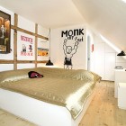 Urban Hotel Bedroom with Sloping Ceilings