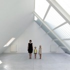 White Loft with Glass Roof Design Ideas