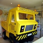 Yellow Mining Truck Themed Bed for Boys