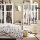 Elegant IKEA Country Bedroom with Flower Bedcover Design
