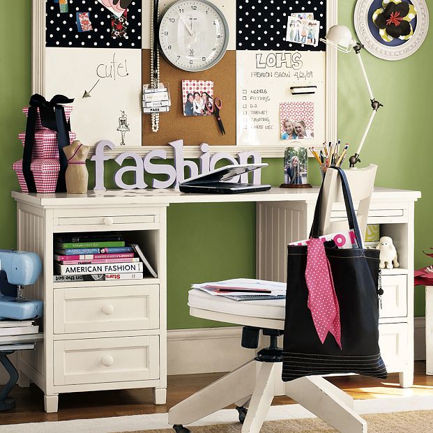 Fancy Study Desk For Girl Interior Design Ideas