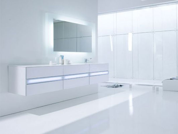 Modern and Hi Tech White Bathroom Inspirations