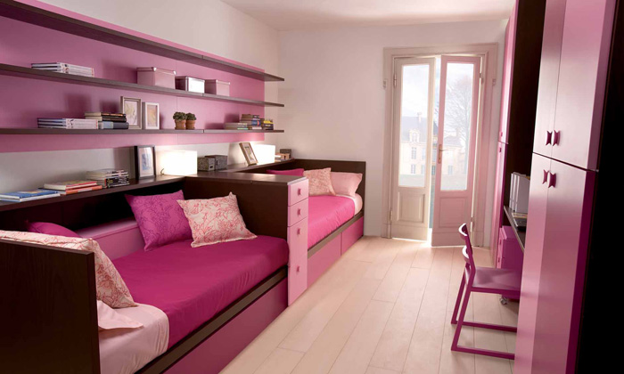 Pink and Brown Sofa Beds Design