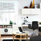 White IKEA Home Office with Planner for Mac