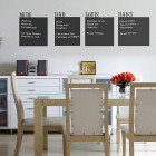 Awesome Wall Stick Chalkboards in Dining Room Design