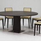 Modern Mahogany Round Extandable Dining Table