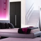 Modern Pink and Black Bedroom