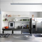 Modern Stainless Steel Apartmen Kitchen Furniture Set
