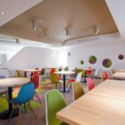 Colorful Cafe dining Space