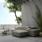 Cool Balcony with Grey Sofa Ideas