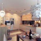 Cool Kitchen with Ambient White Lighting Ideas