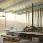 Home in Desert Lookout with Glass Wall