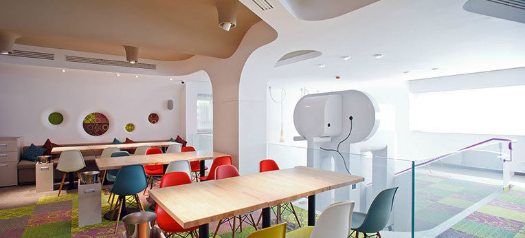 Second Floor Cool Cafe Interior Ideas