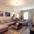 Small Warm and Comfort Living Room Design