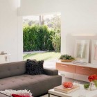 Fresh Living Room with Garden View