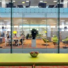 Green Color Table Design in Modern Office