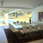 Large Glass Dinning Table with 16 Chairs