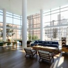 Modern Loft with Glass Wall Ideas