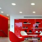 Red Plastic Wall Office Design Ideas