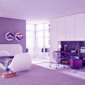 Beautiful Purple Bedroom for Girl