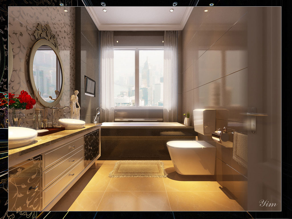 Luxury Bathroom With Wonderful Tiling Ideas