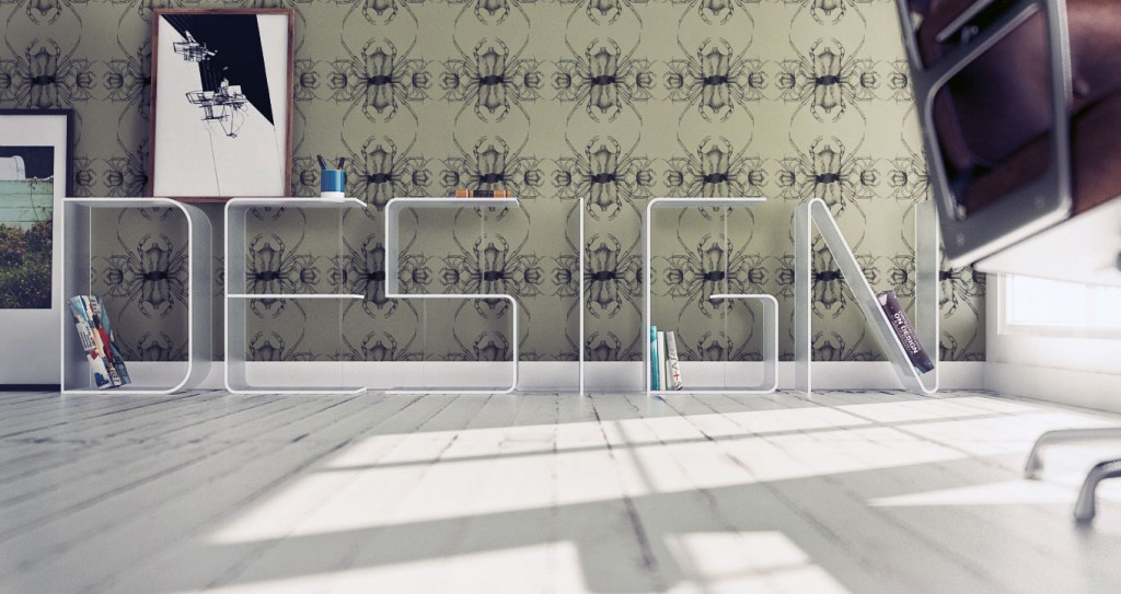 Modern Acrylic Letter Shelves Design