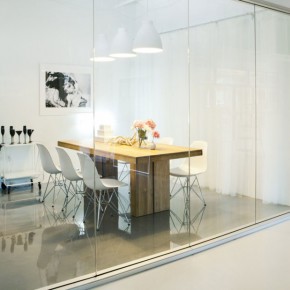 Office Glass Wall Ideas and Three Wall Decor
