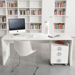 White Kids Room Furniture Library