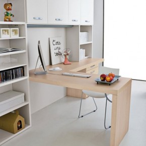 Wood Color Mac Desk for Kids