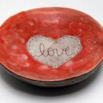 Beautiful Red Plate for Valentine Day