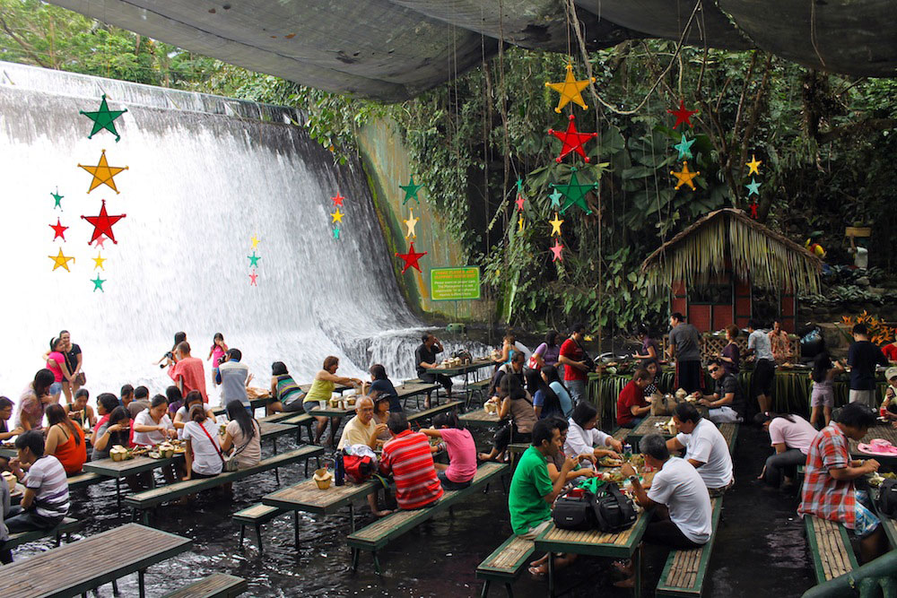 Beautiful Waterfall Restaurant